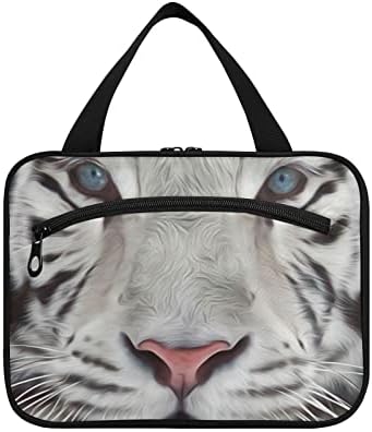 Bolsa de higiene pessoal Tiger Tiger para homens com gancho e compartimentos resistentes à água Bolsa de maquiagem