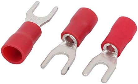 X-Dree 40pcs awg 14-12 Terminais de crimpagem em U Red (40 unids awg 14-12 terminais de crimpado tipo u cableado aisado conectorres