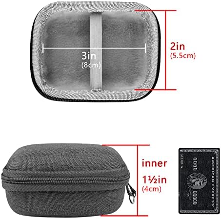 Caixa de fones de ouvido com escudo geekria compatível com eco brotos de eco capa sem fio Bluetooth foodbuds, saco de transporte
