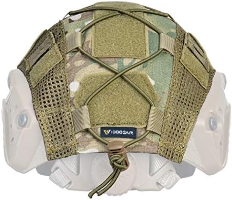 Capa de capacete tático IDOGEAR para capacete rápido capa de capacete multicam para capacete Airsoft em tamanho M/L,