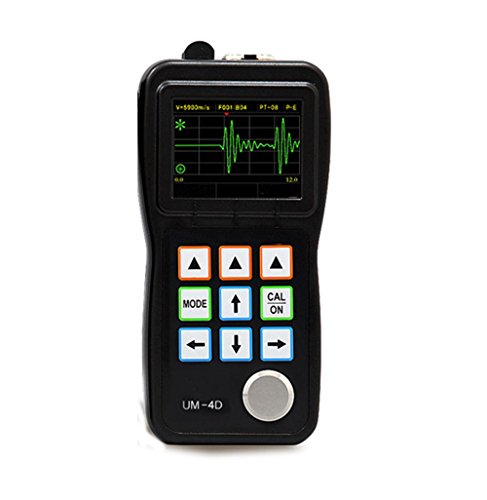 Testador de medidores de espessura ultrassônica da CNYST através do revestimento UM-4D com uma função de digitalização com o modo de revestimento Faixa de 3 a 25 mm de tela OLED