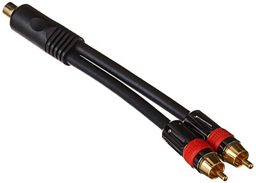 MONOPRICE 6 polegadas fêmea RCA para 2-RCA Adaptador de divisor coaxial digital masculino