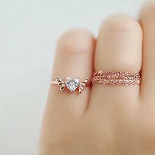 2023 requintado anel de diamante de diamante anel mulheres de noivado anel de jóias de jóias anel justificado