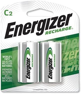 Energizer E2 C2 NIMH Baterias recarregáveis, C, 2/pacote de pacote de 6 total de 12 baterias