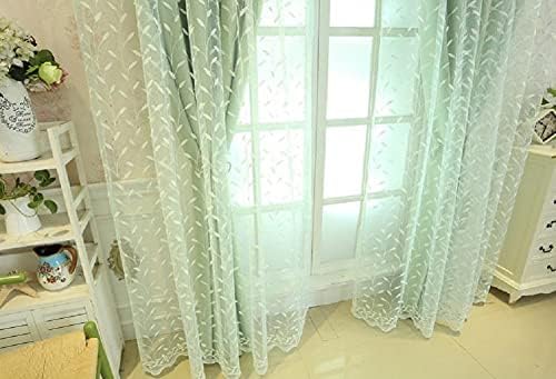 Estilo do campo hoohero, estilo puro dos tratamentos de janela de vara bordados para crianças quarto de quarto de bebê berçário