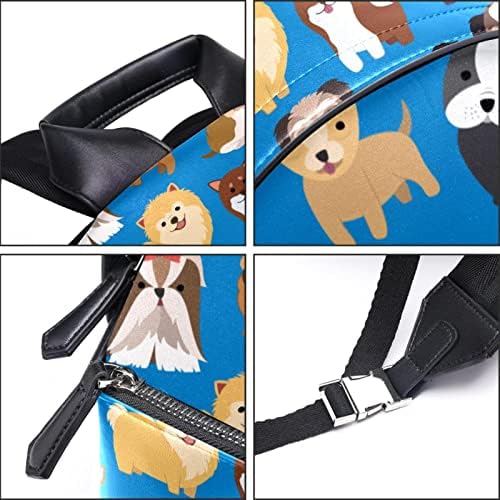Mochila de viagem VBFOFBV, mochila de laptop para homens, mochila de moda, cartoon cães de animais adorável animal de estimação