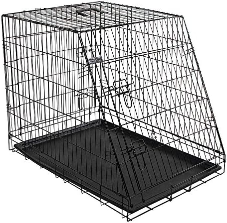 Kerbl Dog Cage dobrável 2 portas, 107 x 74 x 85 cm, preto