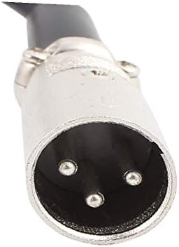 Novo LON0167 RC-131 1 apresentava macho a 2 eficácia confiável feminina preta xlr cabo de cabo w lata conector de prata de 20 polegadas de comprimento de 20 polegadas