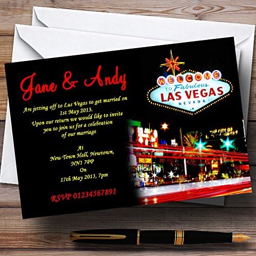 Las Vegas Strip personalizada convites de casamento