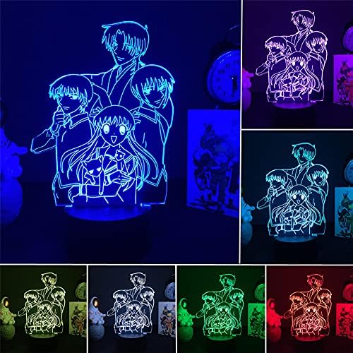 Anime mangá acrílico led lâmpada de lâmpada noturna Decorativa 7/16 color