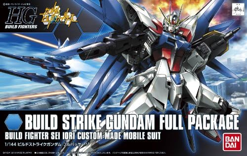 Bandai Hobby HGBF Strike Gundam Kit de modelo de embalagem completo, escala 1/144
