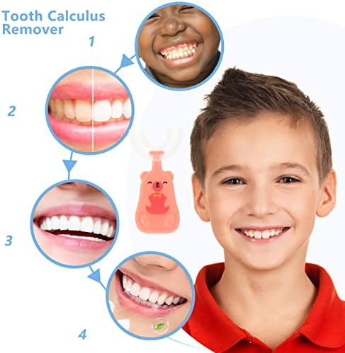 Pincel de dente em formato de silicone 2pcs de 2pcs com alça de animal escovas de dentes de boca inteira Manual escovas de dentes para crianças