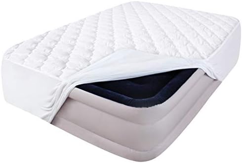 Queen Mattress Pad grossa colchão acolchoado capa de colchão de ar, super macio respirável e silencioso fibra alternativa de colchão