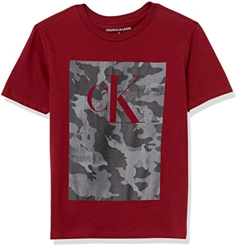 Calvin Klein Boys Slave Block Logo Crew Camiseta Camiseta