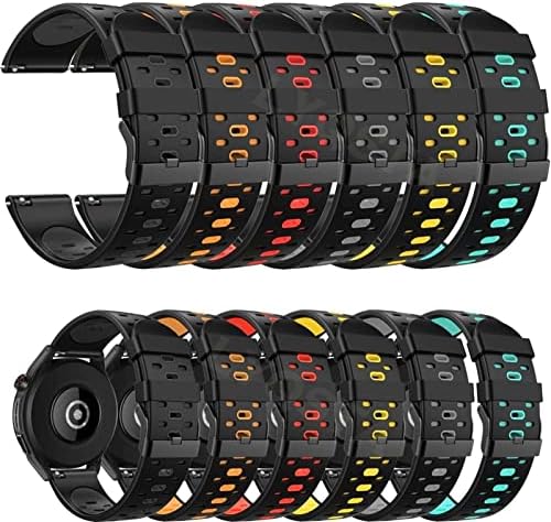Aehon 22mm Silicone tiras para Suunto 9 Peak Outdoors Sport Smart Watch Breathable para a pulseira de banda de substituição de