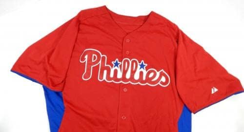 2011-13 Philadelphia Phillies Williams 19 Game usou Red Jersey ST BP 46 020 - Jogo usada MLB Jerseys