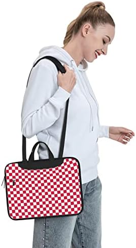 FFEXS Red Laptop branco e bolsa de comprimidos, extremamente impermeável e à prova de choque, 13 polegadas 14 polegadas