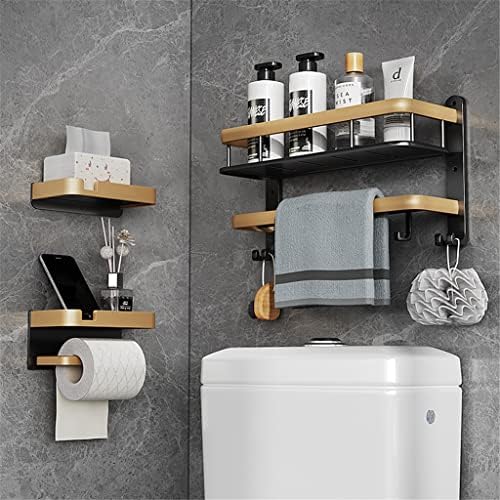 Zheinj banheiro suporte de papel de alumínio Plataforma de telefone para celular Caixa de papel de papel higiênico de papel