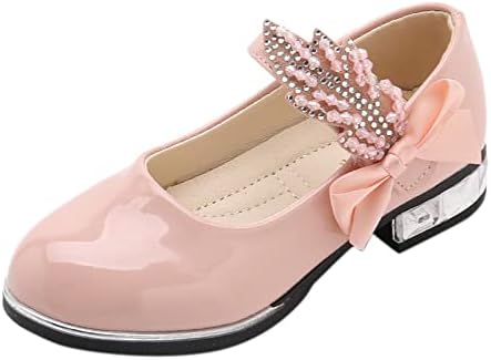 Sapatos de vestido para meninas para meninas casamento de casamento bowknot sapatos de garotas