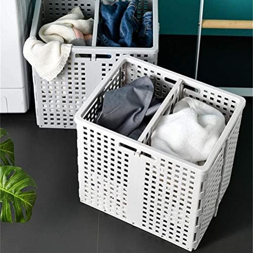 Conjunto de lavanderia dobrável Conjunto portátil de lavanderia de plástico cesto de armazenamento classificado para roupas