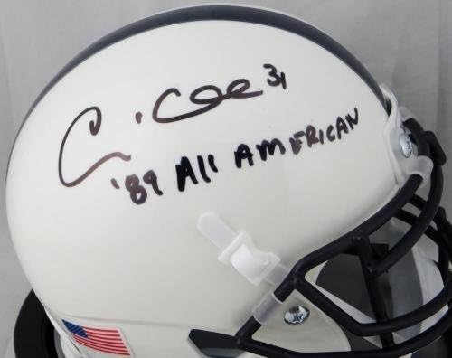 Andre Collins autografou Penn State Mini Capace