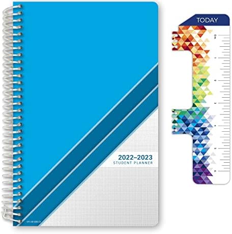 Livros globais datados do ensino médio ou do ensino médio Planejador de estudantes para o ano acadêmico 2022-2023 - inclui adesivos de governante/marcador e planejamento