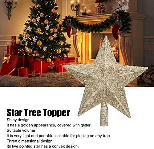 Christmas Star Tree Topper, Lightweight 20x19x3cm Mini Christmas Tree Topper para loja de casa para festivas para árvores de Natal temáticas