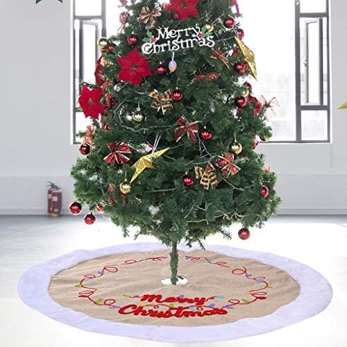 Saias de árvore de árvore de Natal GYH, 122 cm de design de decoração de camada dupla de 122 cm, adequada para férias de festa