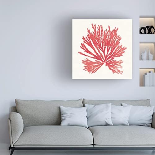 Marca registrada Bine Art 'Pacific Sea Mosses II Red Canvas Arte por portfólio de maçã selvagem 24x24