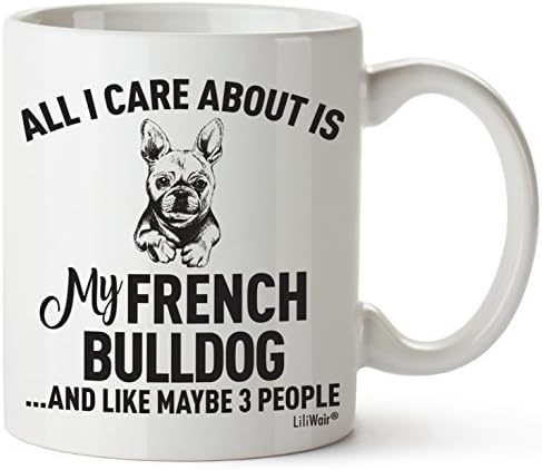 French Bulldog Mom Presente Caneca Para Menina Mulheres Mulheres Papai Decoração Decorações de Amor Coisas Eu Adoro Bulldog Café French