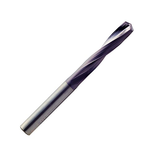 Broca dos sonhos de carboneto YG-1 DH500, acabamento tialn, haste direta, espiral lenta, 140 graus, 5,1 mm de diâmetro x 72 mm de comprimento