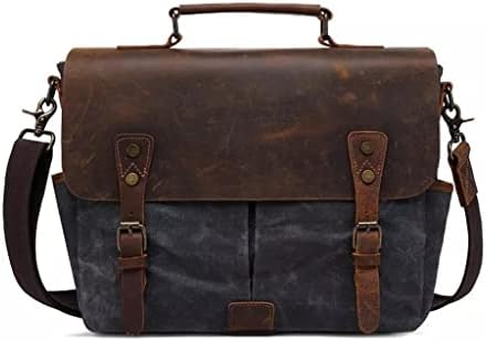 Wyfdp Batik Canvas Vintage Câmera à prova d'água ombro de 14 Laptop Mensageiro casual Photo Homens Mulheres Bag DSLR