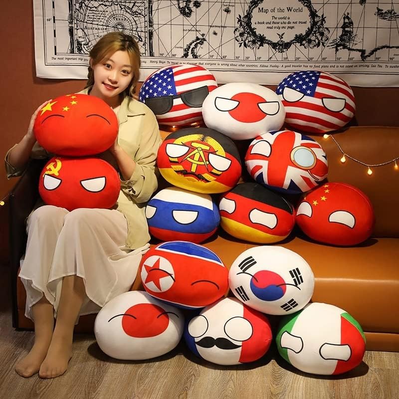 Japan Countryball Pluxusl Countryball Toys Toys Polandball Países Nacionais Mini Plexos de Bola Presos