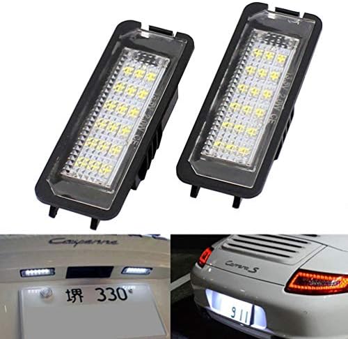 CSSLYZL 18SMD Número LED Kit de luz compatível/Substituição para Porsche Boxster Cayman Carrera Cayenne 987/997/958/911