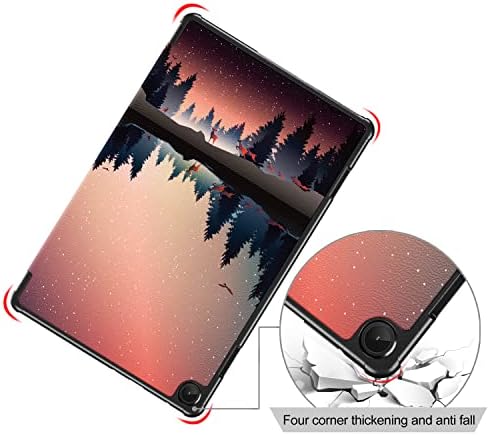 Caso Epicgadget para Lenovo Tab M10 10.1 - Trelagem de Stand Tri -Fold Leve Tri -Fold Sconst Automotor/Sleep Case Tampa para