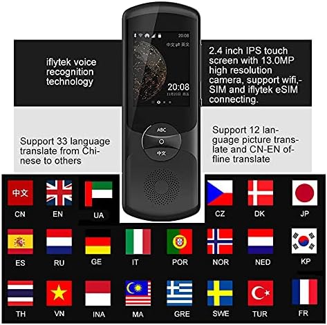 Voz de tradutor de tradutor de clgzs 2.0 Voz de tradutor instantâneo em tempo real com câmera de 13MP Xiaoyi 2.0 Ai Instant Dice Tradutor