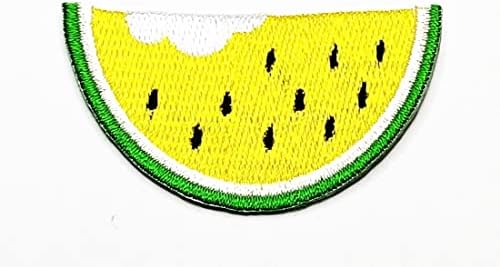 Fruta amarela de melancia em frutas frutas de frutas de desenho animado Motificação de roupas decorativas de roupas de jeans Sapatos