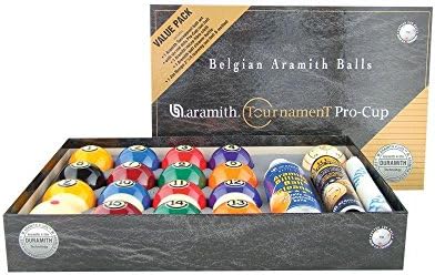 Aramith New Tournament Pro -Cup Value Pack Pool Ball Set - Duramith