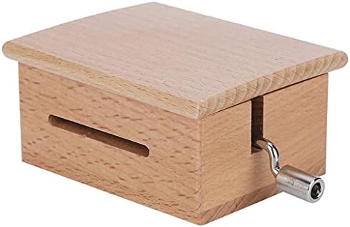 Caixa de madeira de madeira de Douba Caixa de Música Diy Caixa de Música Pasta com Fita de Papel em branco 7pcs em branco e presente
