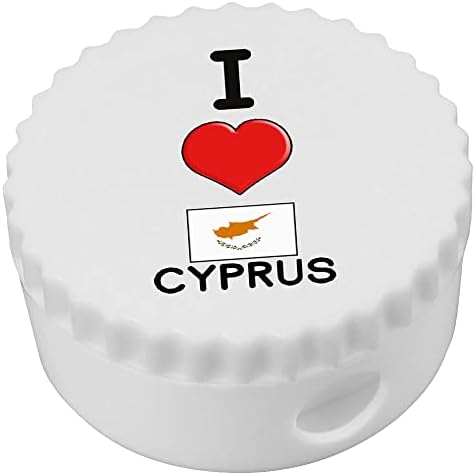 Azeeda 'I Love Chipre' Compact Pencil Sharpiner
