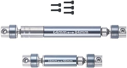 Rclions aço rc eixo de acionamento CVD 38+64mm Upgrade para 1/24th SCX24 Gladiador AXI00005 RC CRAWLER PECES DE CARRO