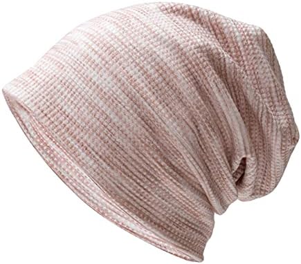 Manhong e leves femininos e chapéu de cor chapéus desleixados para o outono de malha sólida malha de malha de malha de malha de
