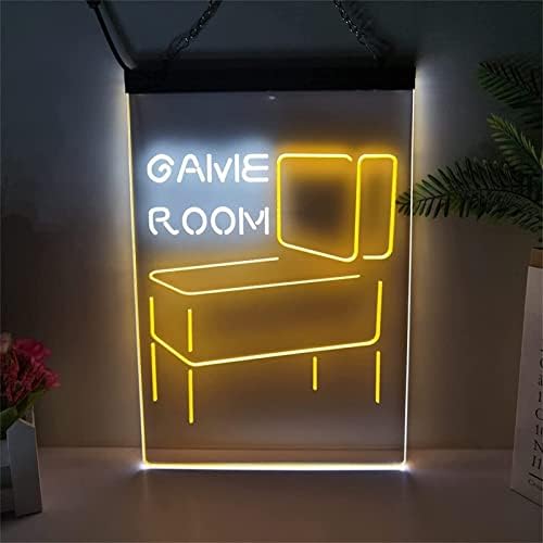 Dvtel Game Sala Decoração de neon Modelagem LED LEDAS LUZES LUMINAS LENTAS SIGNABELA PAINEL DE ACRYLIC Luz decorativa,