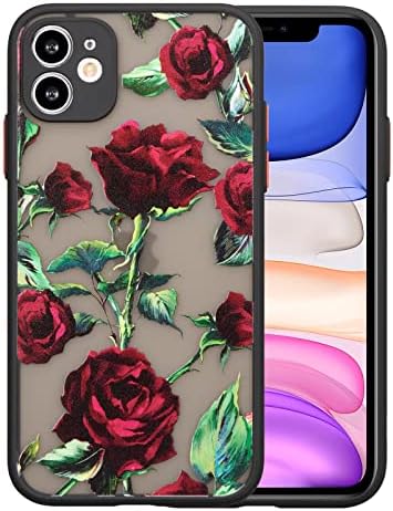 XIZYO para iPhone 11 Case de 6,1 polegadas Caixa de telefone floral Floral Caixa de telefone estética para mulheres Meninas Padrão de capa traseira clara Slim Anti-amarelo à prova de choque TPU Caixa
