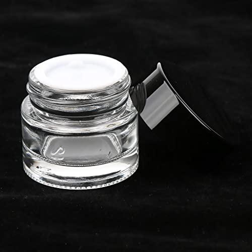 24pcs 5g Jarros de maquiagem Pote de vidro com tampas de traje de recipiente para casa, salão de beleza