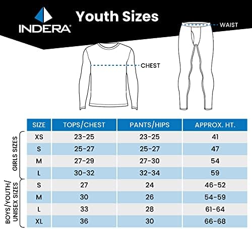 Calça de roupas íntimas térmicas jovens da INDERA