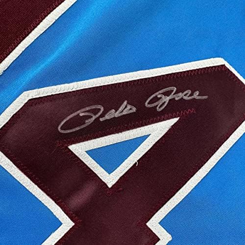 Pete Rose autografada/assinada Philadelphia Retro Blue Baseball Jersey
