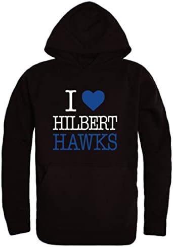 W Republic I Love Hilbert College Hawks Fleece Hoodie Sweworkshirts