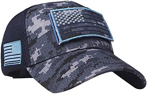 Capace de beisebol para homens Mulheres camuflando o treino Hat Unisex Low Profile Flag American Retro caminhoneiro Hip Hop Hat Hat