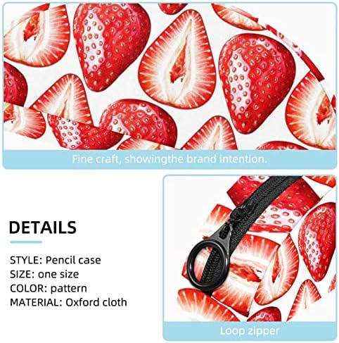 Bolsas de cosméticos para mulheres, bolsas de bolsas de maquiagem de maquiagem de maquiagem Bolsa de maquiagem Girls, Strawberry